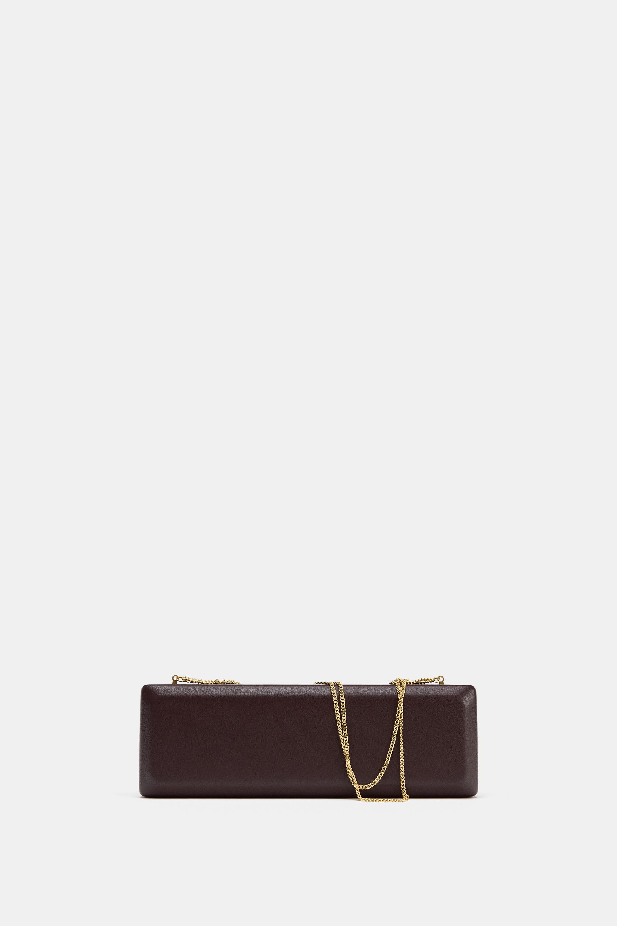 Burgundy Clutch Zara