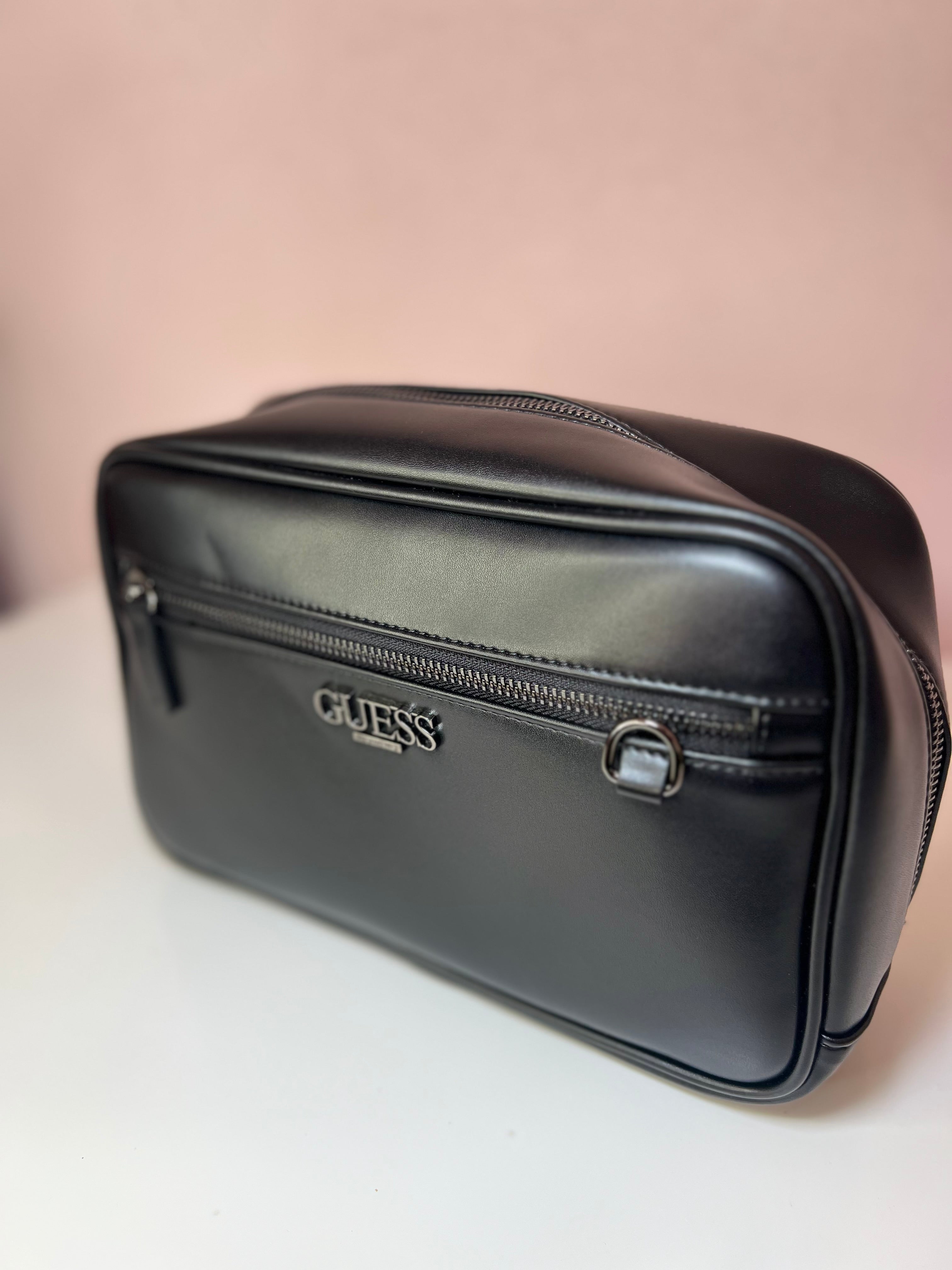 Black Toiletry Bag Guess